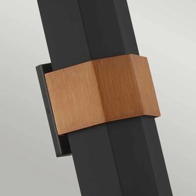 Quoizel Chasm QZ-CHASM-L-BKW Fali lámpa 2x9.5W /LED IP44