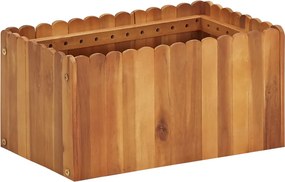 vidaXL tömör akácfa kerti magaságyás 50 x 30 x 25 cm