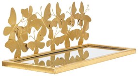 Aranyszínű éjjeliszekrény Butterfly – Mauro Ferretti