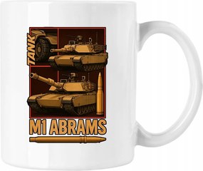 Tank bögre Usa M1 Abrams Fehér 330ml