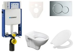 Fali WC szett Geberit befalazáshoz + Ceramia S-Line Pro WC 110.302.00.5NR2
