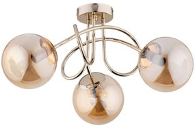 Felületre szerelhető csillár BANKO 3xE14/10W/230V réz