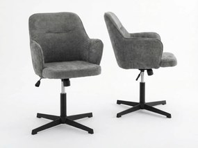 Készlet 2 db szürke irodai szék NERIS