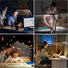 Brilagi - LED Dimmelhető érintős asztali lámpa VARIO LED/24W/230V 3000-6500K fekete