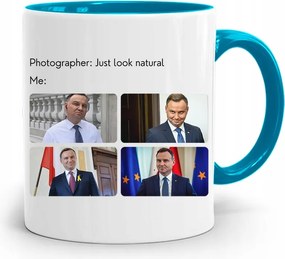 Duda András Kék Elnöki Bögre Neked, fényképes nyomattal