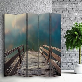 Gario Paraván Lépcso a tóhoz Méret: 180 x 170 cm, Kivitelezés: Forgó paraván 360°