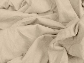 Jersey gumis lepedő gyerekágyhoz világos bézs 70 x 140 cm