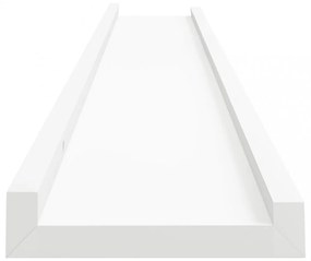 2 db fehér MDF szegélypolc képkeretekhez 80 x 9 x 3 cm