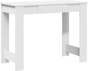 vidaXL fehér forgácslap íróasztal 100x45x75 cm