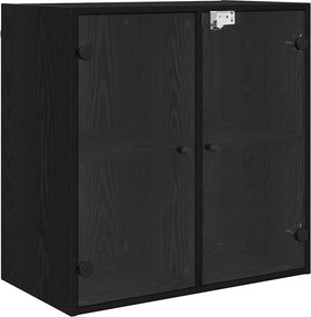 vidaXL Fali Szekrény Fekete tölgy 68 x 37 x 68,5 cm Faanyag