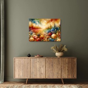 Üveg kép - Színes rét (70x50 cm)