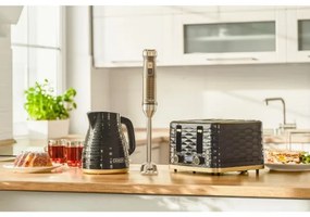 Sencor - Négy szeletes kenyérpirító 1600W/230V fekete/bézs