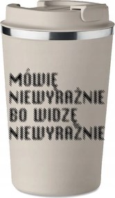 Prémium Termo Bögre bézs ajándék Vicces homályosan látom KT_524_b