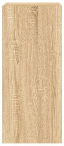 2 db sonoma tölgy színű fali TV-szekrény LED-del 30,5x35x70 cm