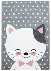Rózsaszín-szürke gyerek szőnyeg 80x150 cm Kids – Ayyildiz Carpets