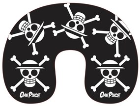 One Piece Black Skull utazópárna, nyakpárna