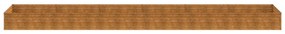corten acél kerti magaságyás 579x100x36 cm
