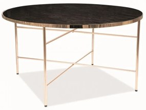 Ibiza B dohányzóasztal 80cm Márvány - Arany