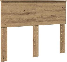 vidaXL Fejtámla Artisan tölgy 120 cm Faanyag