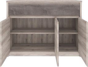 Komód 3D2S, nairobi gesztenye/onix, JESI NEW