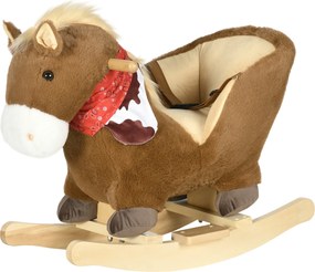 HOMCOM Csikós Szuper Szekér 18-36 Hónapos Kisgyermekeknek Állatidőkkel és Biztonsági Övvel, Fém Váz, Kormány és Lábpihentető, Teherbírás: 40 kg, Méret