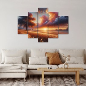 Kép – Naplemente a mezőn (150x105 cm)