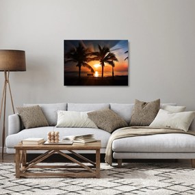 Kép - Tengerre néző kilátás (üvegen) (70x50 cm)