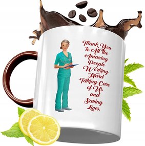 Bordó Bögre Ápolónőnek Születésnapra Ajándék fényképes nyomattal