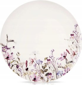 Ebédlő tányér nagy lapos porcelán Ebédlő tányér Virágok 27 cm