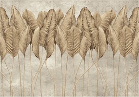 Fotótapéta Levelek Absztrakt Skandináv Öko Boho vinil 208x146 +ragasztó