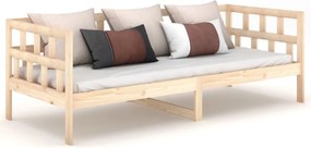 vidaXL tömör fenyőfa kanapéágy 90 x 200 cm