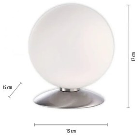 Paul Neuhaus 4013-55-LED Dimmelhető asztali lámpa BUBBA 1xG9/3W/230V matt króm