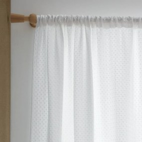 Fehér fényáteresztő függöny 140x183 cm Muscat Waffle – Pineapple Elephant