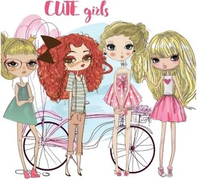 Gyerek asztali lámpa GIRLS VIBES 1xE27/60W/230V, átmérő 18 cm, lányoknak
