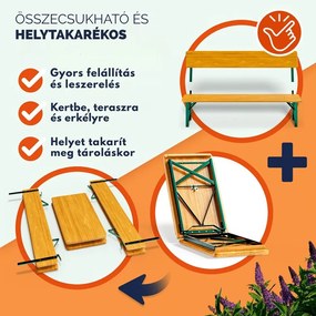 PRAKTIK sörpad készlet háttámlával, 170cm, barna Jurhan