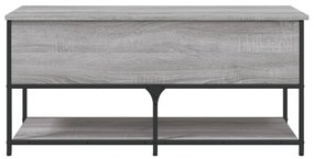 szürke sonoma színű szerelt fa tárolópad 100 x 42,5 x 47 cm