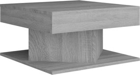 vidaXL szürke sonoma színű szerelt fa dohányzóasztal 57x57x30 cm