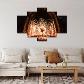 Kép - Fényes show a síneken (150x105 cm)