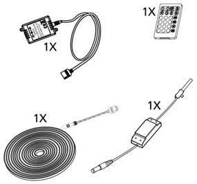 Eglo 99722 - LED Dimmelhető szalag 5m LED/23W/24/230V 2700-6500K + távirányító