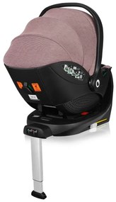 Lionelo - Forgatható autósülés alappal MOXIE SET i-Size 40-87 cm rózsaszín-mályva