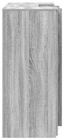 recepciós pult szürke sonoma 135x50x103,5 cm szerelt fa