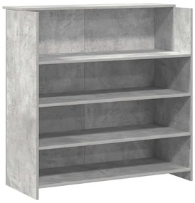 vidaXL recepciós pult betonszürke 180x50x103,5 cm szerelt fa