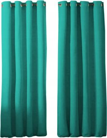 Panama Kész Függöny Szett 145x250 matt türkiz