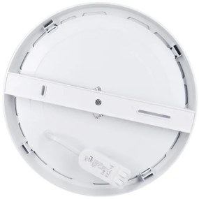 Solight WD244-S - LED panel 2 az 1-ben 24W/230V 3000/4000/6000K átm. 30 cm IP54 ezüstszínű