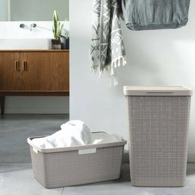 Curver szennyeskosár Jute 58 l, taupe