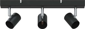 vidaXL Mennyezeti spotlámpa Fekete 38 x 6,5 x 11,5 cm Fém