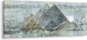 Kép - Piramisok kék szűrőben (120x50 cm)