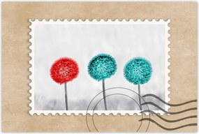 Poszterek 90x60 Piros pitypang