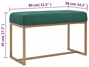 zöld bársonypad 80 cm