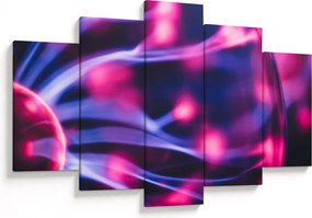 Absztrakt lila kép (150x105 cm)